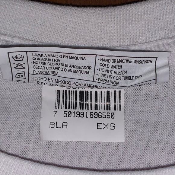 Men’s XL AMERICAN COTTON EURO White BUD SMOKER Weed Tee Shirt 3 Monkeys NWOT - Picture 5 of 8